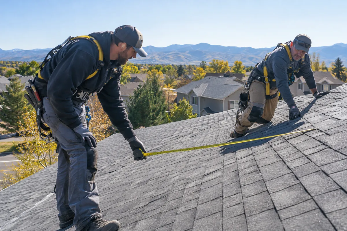 The Northridge Roofing crew on a residential job in Lakewood